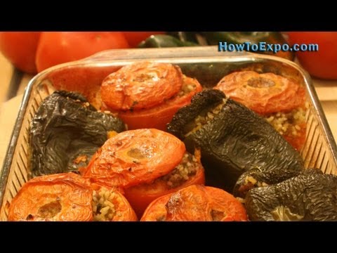 Greek Stuffed Tomatoes (Best Baked Stuffed Tomatoes Recipe) Greek Stuffed Tomatoes (Best Baked Stuffed Tomatoes Recipe)