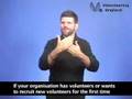 Volunteering England - British Sign Language Video