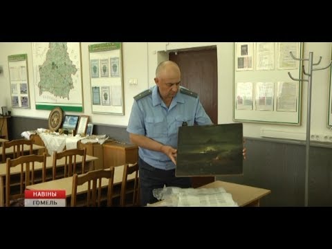 Две старинные картины нашли сотрудники Гомельской таможни видео