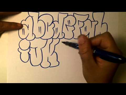 how to draw graffiti letter v