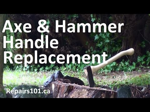 how to fasten an axe handle