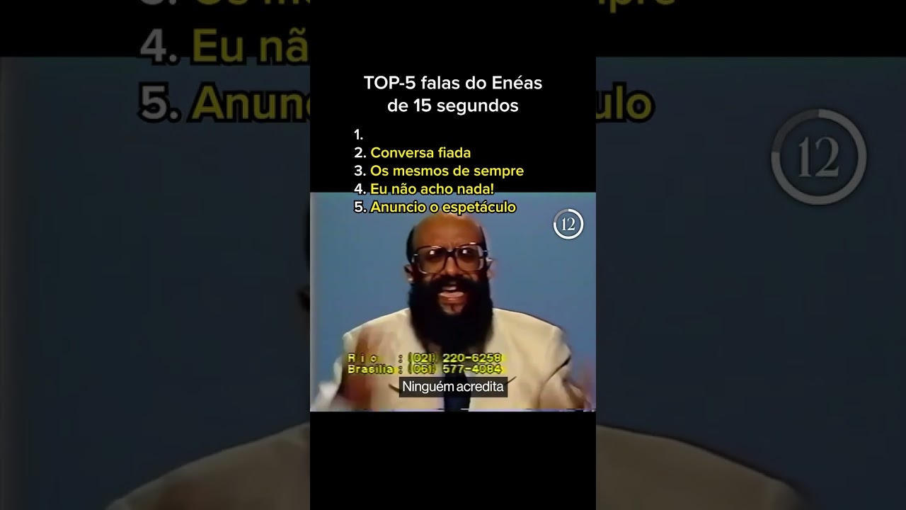 TOP 5 falas de Enéas Carneiro