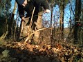 survival tin : handle for wire saw
