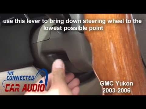 how to remove factory stereo GMC yukon 2003 – 2006