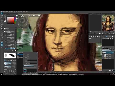 openCanvas 7 beta 50 minute painting timelapse