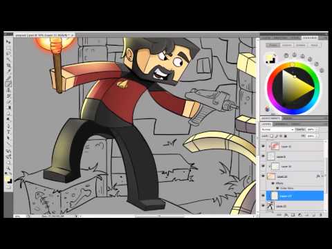 Minecraft SpeedArt -The Yogcast Xephos (Lewis)