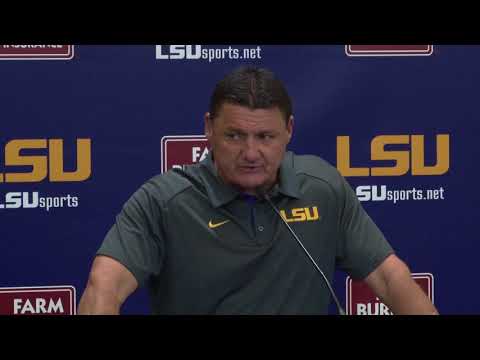 Video: Ed Orgeron's Full Press Conference From Monday, September 11