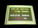 there are 24 bombs on the board. the first bomb is not lit, but if you get the next 23 lit bombs, you get a 50000 bonus. (22 bombs is 30k, 21 bombs = 20k, and 20 bombs = 10k)