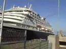 ms. Prinsendam entering the North Sea Canal Locks.