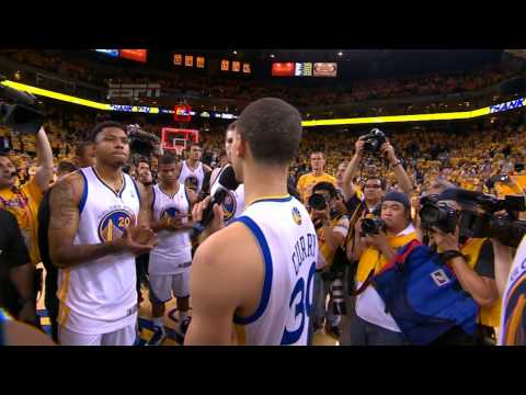 Stephen Curry and the Warriors Thank the Fans