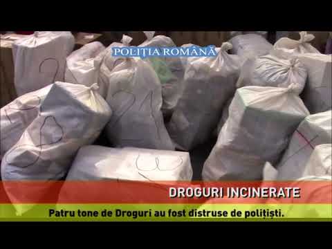 Patru tone de droguri, incinerate