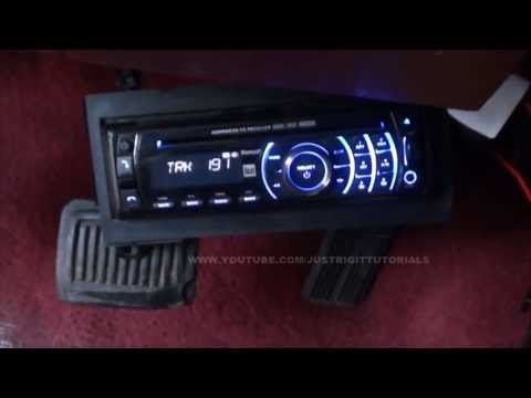 how to wire cd player to battery