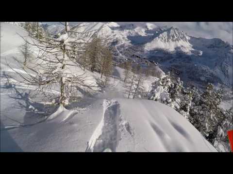 Видео катания на горных лыжах в Изола 2000