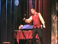 los angeles comedy illusionist tim mannix performs his version of the chair suspension for a 2007 halloween audience in redlands, california.