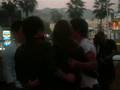 Taylor Lautner, Nikki Reed, and Jackson Rathbone @ Hollywood and Highland