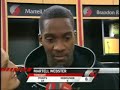 interviews after a win against the denver nuggets. the blazers are on a 10 games winning streak. the 3rd longest in the franchise history.