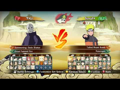Naruto Shippuden: Ultimate Ninja Storm Revolution Full Character Roster (+Costumes)
