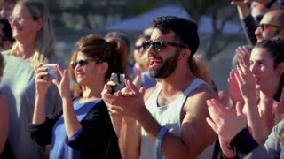 WATCH: Acro-yoga flash mob in TLV