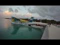 Seaplane Departs Kuredu Island Maldives