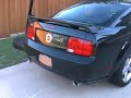 2006 Mustang comparison of stock exhaust to the FRPP GTA (Supreme Performance) mufflers with Stock H-pipe.