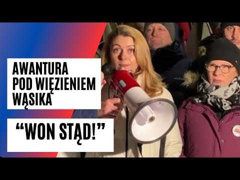 Ostra zadyma pod więzieniem Wąsika! Była tam jego żona.