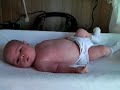 June wiggles on the changing table