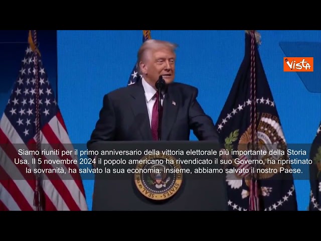 Trump festeggia un anno dall'elezione: Abbiamo salvato il Paese