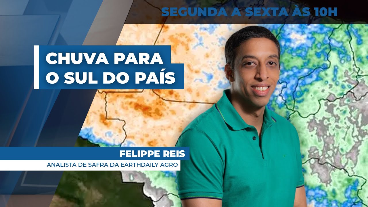 Frente fria traz chuva para o sul do país a partir de hoje