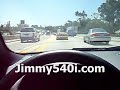 Lamborghini Murcielago cruises with 2 Ferrari 360 on Freeway - Jimmy540i.com