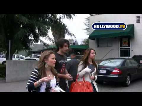 hollywoodtv - Miley Cyrus Talks With Hollywood.TV in La Canada. 03 15 09.