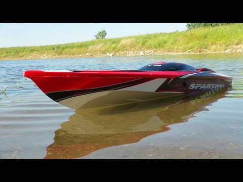 RC ADVENTURES - Traxxas Spartan 4s Lipo vs 6s Lipo - Radio Control Speed Boat