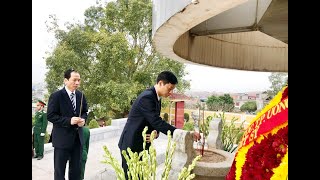 Lãnh đạo thành phố Viếng anh hùng Liệt sỹ nhân KN 75 năm Ngày thành lập Quân đội nhân dân Việt Nam