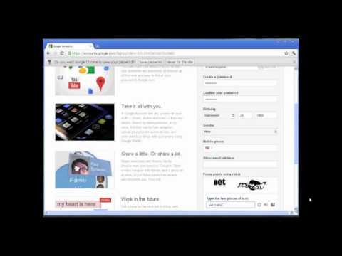 how to create new gmail account