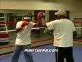 STEVE FORBES TRAINING FOR OSCAR DE LA HOYA STEVE FORBES TRAINING FOR OSCAR DE LA HOYA