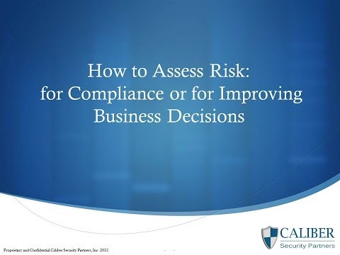 how to assess business risk