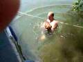 Jixer's first swim