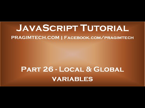 how to define global variable in javascript