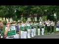 Spontanes gemeinsames Spiel verschiedener Fanfarenzüge  Tag der Sachsen Grimma 2008