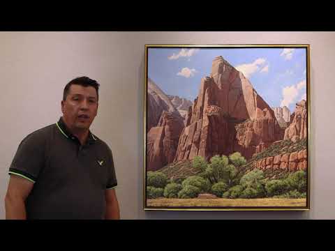 video-SOLD - David Meikle - Isaac Peak (Court of the Patriarchs, Zion Canyon) (PLV91326B-0920-001)