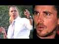 obama and bale face-off! listen to the original christian bale rant here: www.youtube.com obama's lines are taken from the audio book for 