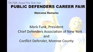 Welcome to the Fifth Annual NYS Public Defenders Career Fair 2022 by Susan Bryant, Executive Director, New York State Defenders Association