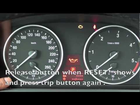how to reset a oil light