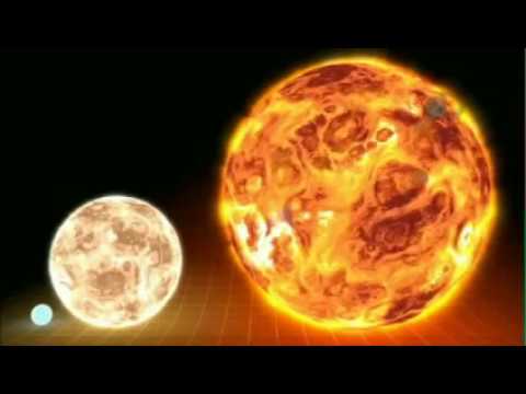 Star - Discovery Channel shows Earth, compared to the Sun, and then to a few other massive stars in our own Milky Way.