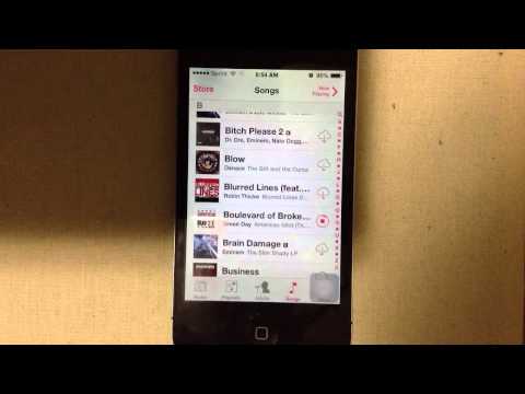 how to remove icloud songs from iphone