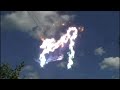 Tree branch falls on power lines - high voltage - Wicked Effect