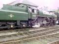 75029 Br standard four leaving Grosmont on the NYMR