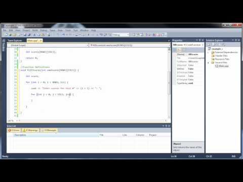 how to define three dimensional array in c