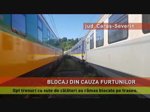 Circulația feroviară pe ruta București-Timișoara, blocată din cauza furtunilor