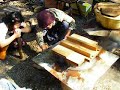 上野の森アートフェスティバル 窯たきおにぎり体験