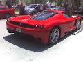 Ferrari Enzo unloading and revving